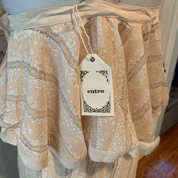 ENTRO Cold Shoulder Ruffle Tunic Dress • NWT! - Picture 5 of 9